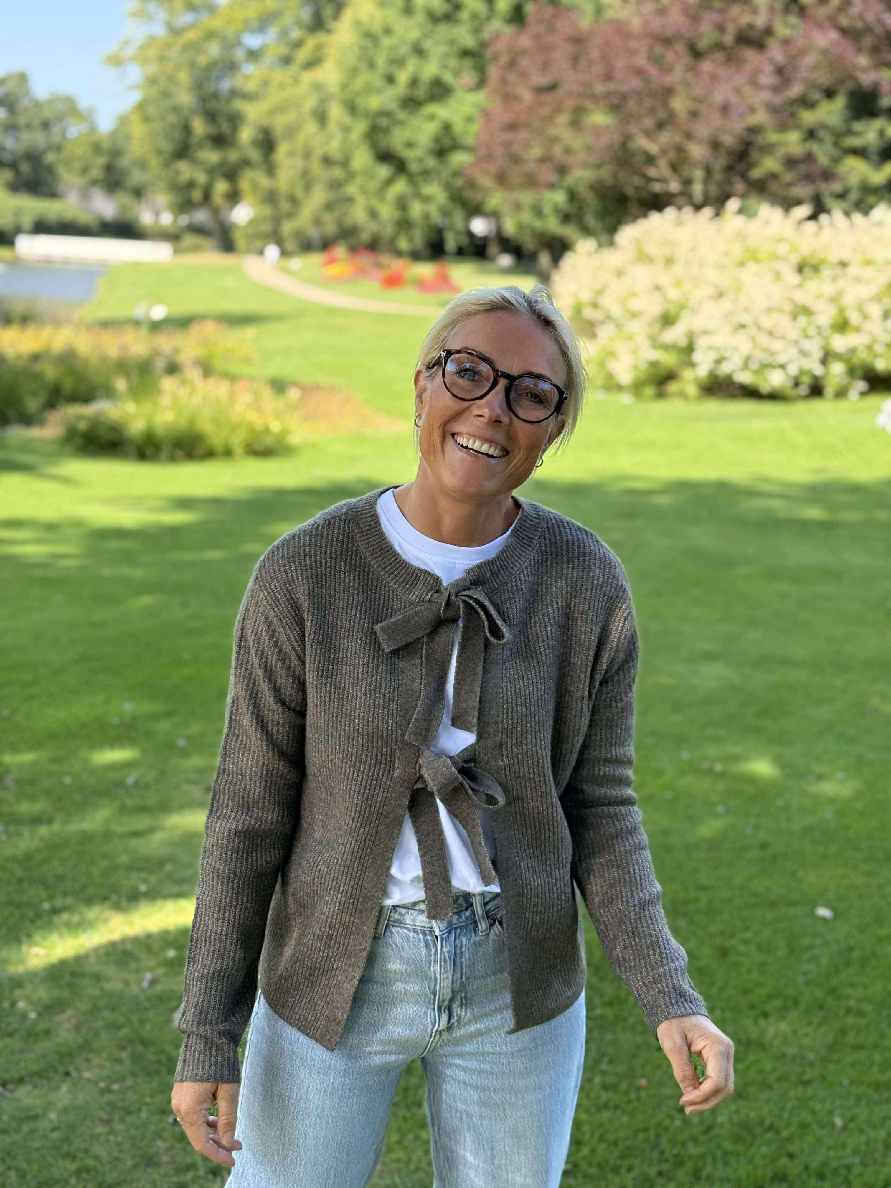 PCSILLY Knit Vendbar Cardigan - Morel